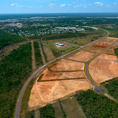 Stage 1B in foreground, looking back to Palmerston